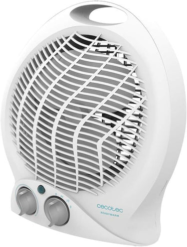 Cecotec Calefactor Eléctrico de Baño Bajo Consumo Ready Warm 9790 Force. Termoventilador, 2000 W en 2 Niveles, Termostato Regulable, 3 Modos, Sistema de Seguridad, 15 m2